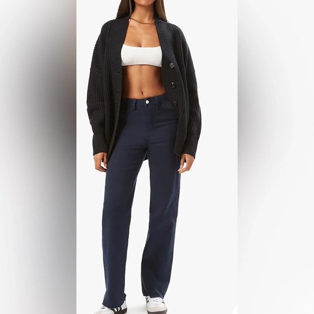 WeWoreWhat, High rise twill denim dad jeans. - Picture 1 of 11